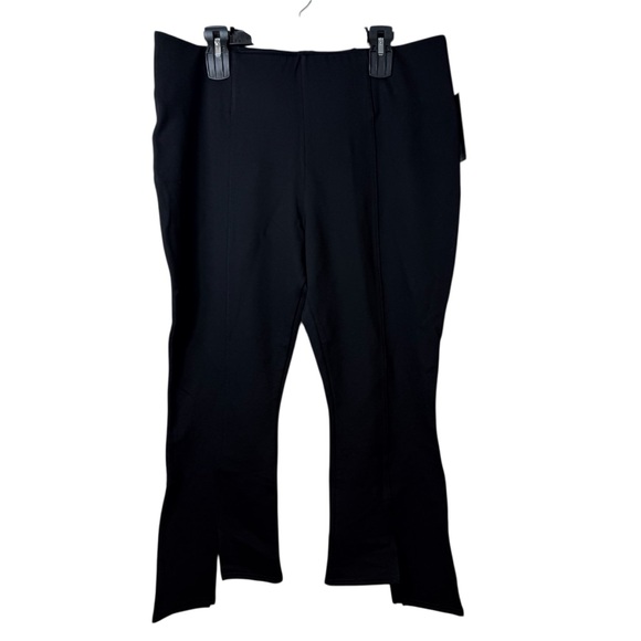 Investments Black Split Hem Women's Pants - Picture 2 of 7